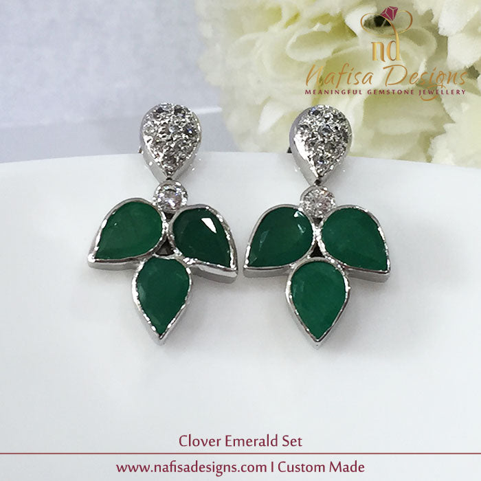 Clover Emerald Set