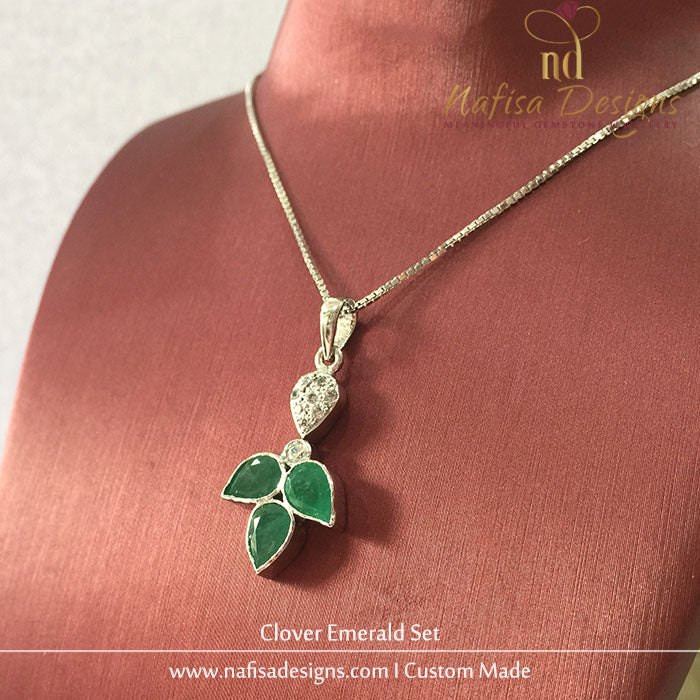 Clover Emerald Set