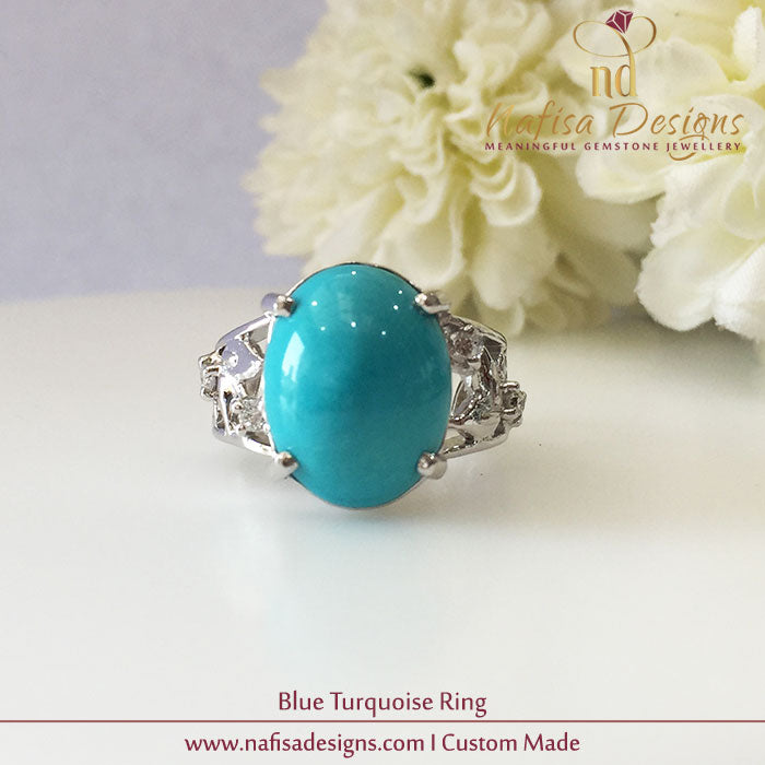 Blue Turquoise Ring