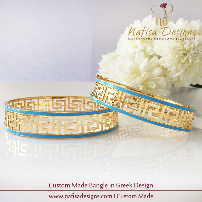 Custom Made Bangle In Greek Design