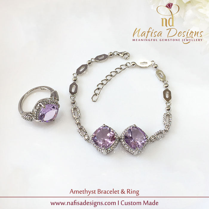Amethyst Bracelet & Ring