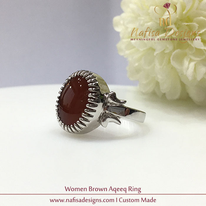 Women Brown Akeek Ring