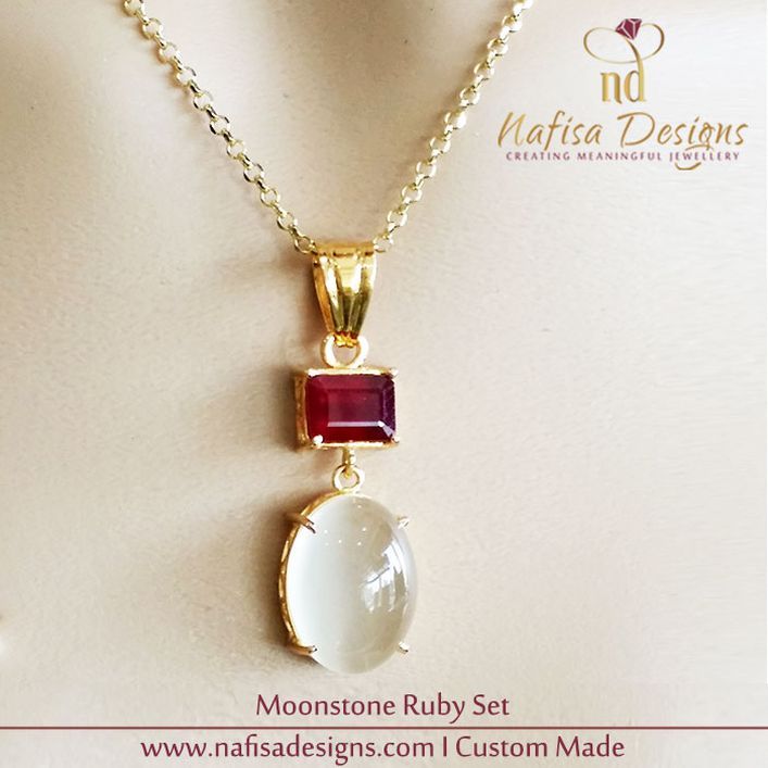 Moonstone Ruby Set