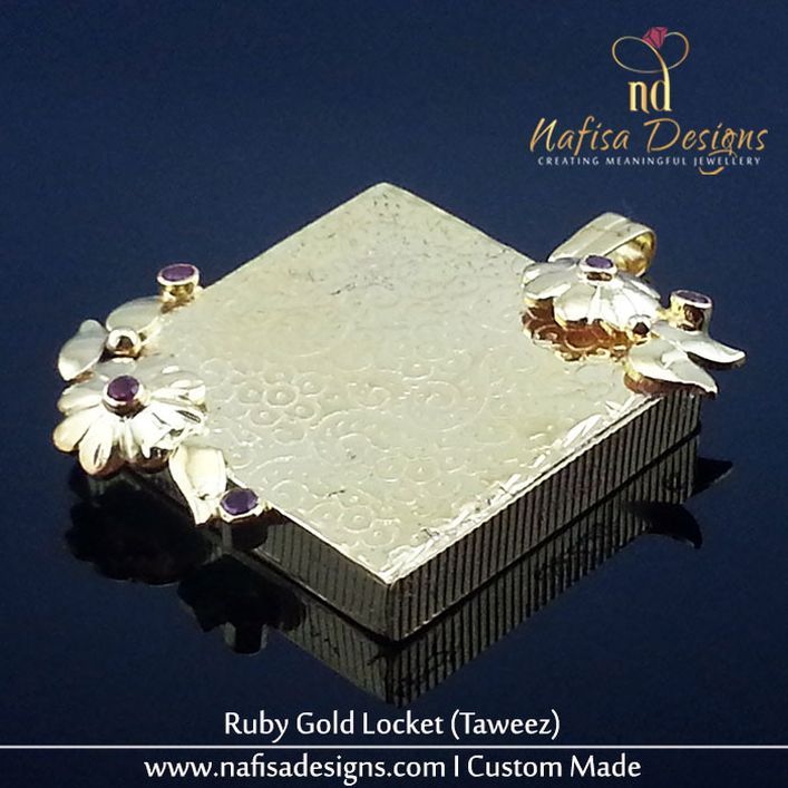 Designer Ruby Gold Locket (Taweez)