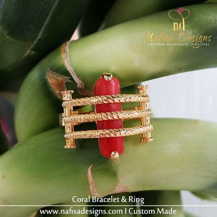 Coral Bracelet & Ring