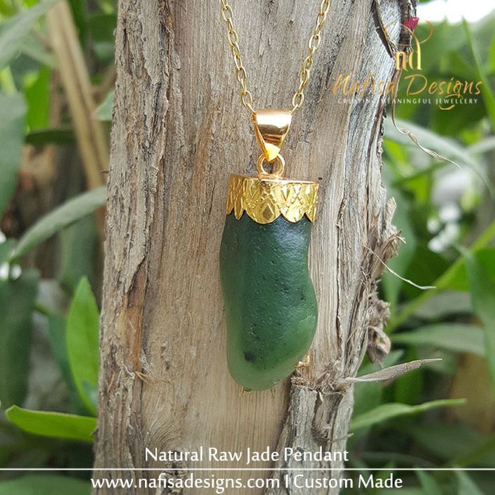 Natural Raw Jade Pendant