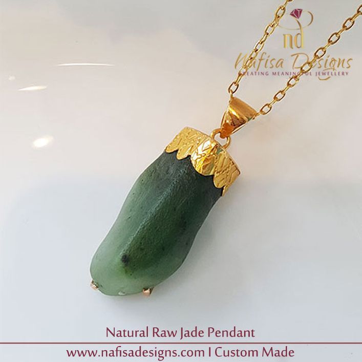 Natural Raw Jade Pendant