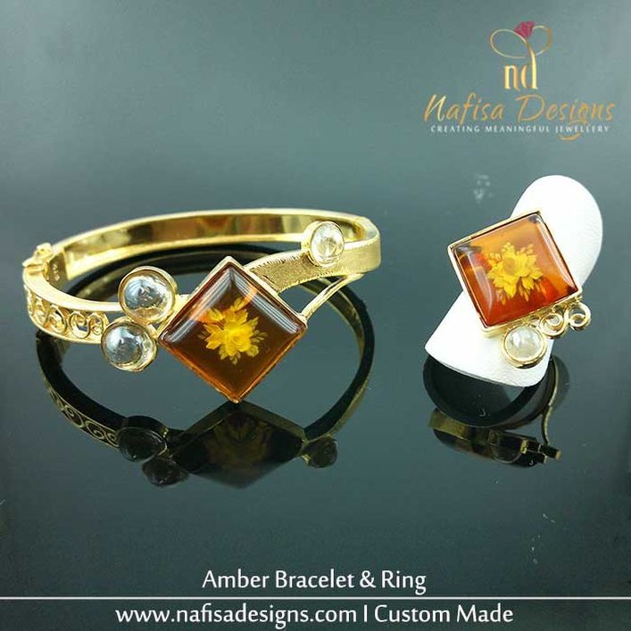 Amber Bracelet & Ring