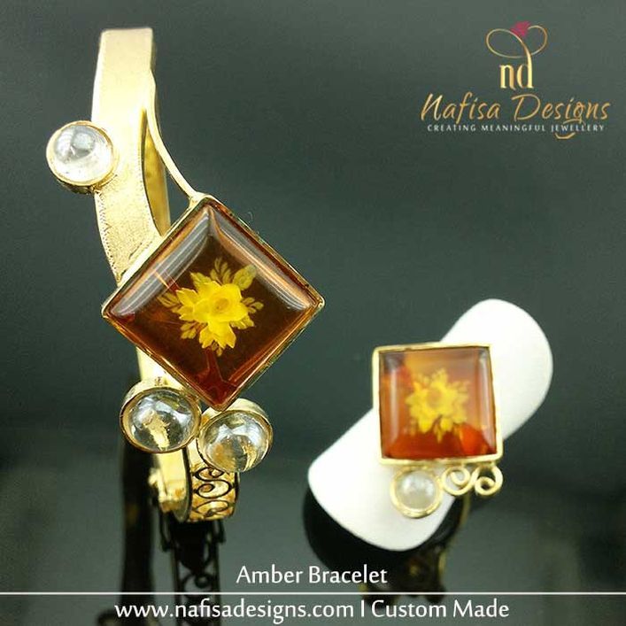 Amber Bracelet & Ring