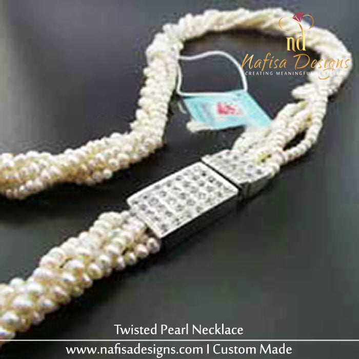 Twisted Pearl Necklace