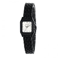 Henley Ladies Rectangular Petite Case sunray dial Black Bracelet Watch H07240.3