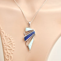 Seaside Symphony Pendant - Lapis Lazuli & Larimar