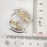 Pyrite Pendant made in 925 Silver by Nafisa Designs. Manchester UK. Free Global Shipping!