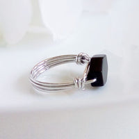 Black Agate Desire Ring