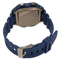 Clasico Mens Digital Water Resistant Blue Rubber Strap Watch