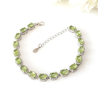 Oval Peridot Bracelet