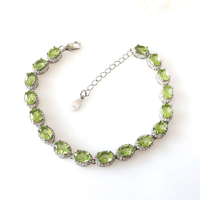 Oval Peridot Bracelet
