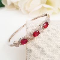 Elegant Ruby Bracelet