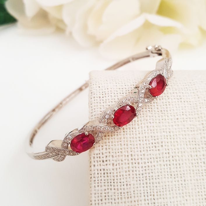 Elegant Ruby Bracelet