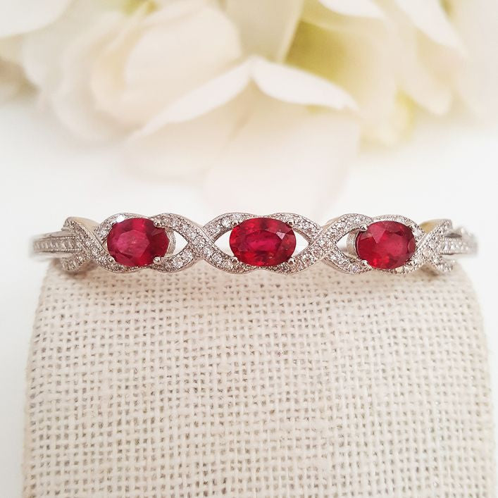 Elegant Ruby Bracelet