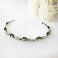 Marquise Diopsite Bracelet