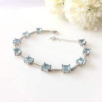 Lucent Blue Topaz Bracelet