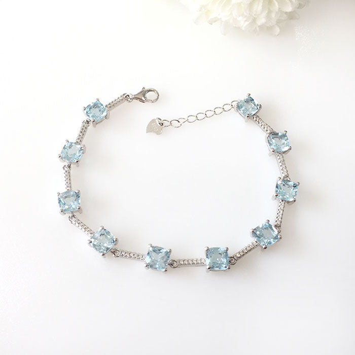 Lucent Blue Topaz Bracelet