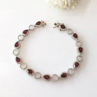 Blush Garnet Bracelet