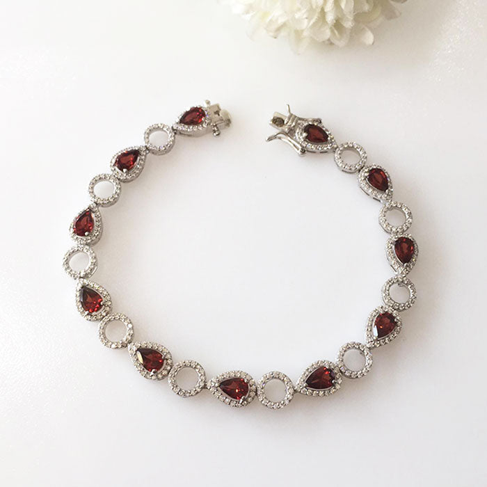Blush Garnet Bracelet