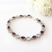 Blush Garnet Bracelet