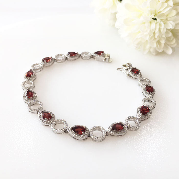 Blush Garnet Bracelet