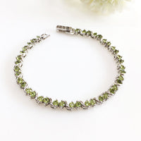 Swirl Peridot Bracelet