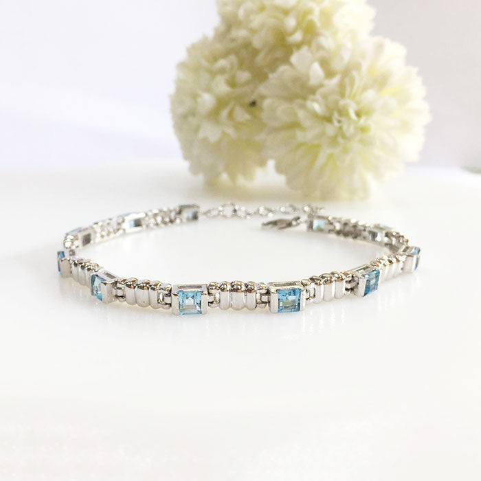 Topaz Stack Bracelet