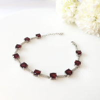 Lucent Garnet Bracelet