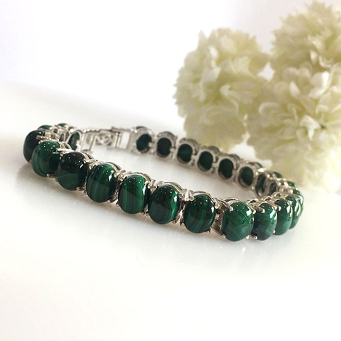 Pine Green Malachite Bracelet