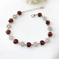 Opulent Garnet Bracelet