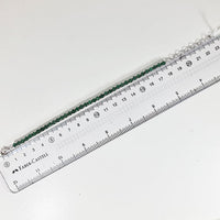 Forest Green Bracelet in real natural original Emerald in 925 silver for birthstone