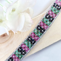 Radiant Jewel Bracelet in real natural original Emerald