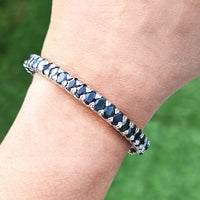 Jewels of the Orient bangle in real natural original  Blue Sapphire