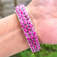 Luxury Ruby Enchantment in original and authentic ruby in 925 silver for birthstone