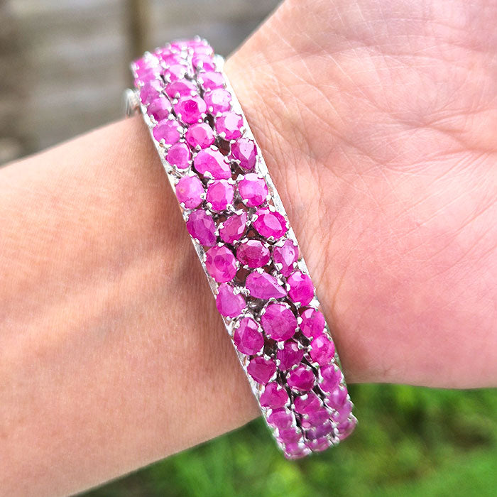 Luxury Ruby Enchantment in original and authentic ruby in 925 silver for birthstone