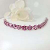 Scarlet Marquise Symphony in real natural original Ruby 925 silver for birthstone, party, or casual wear. lightweight, delicate, dainty designer jewelry.