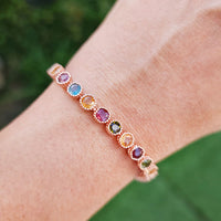 Enchanted Circular Bliss are made of original multi gemstones such as Peridot