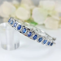 Moonlit Majesty Bracelet in real natural original Topaz 925 silver for birthstone