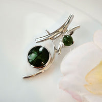 The prehnite pendant is made of 925 silver by Nafisa Designs. Manchester UK. Free Global Shipping!
