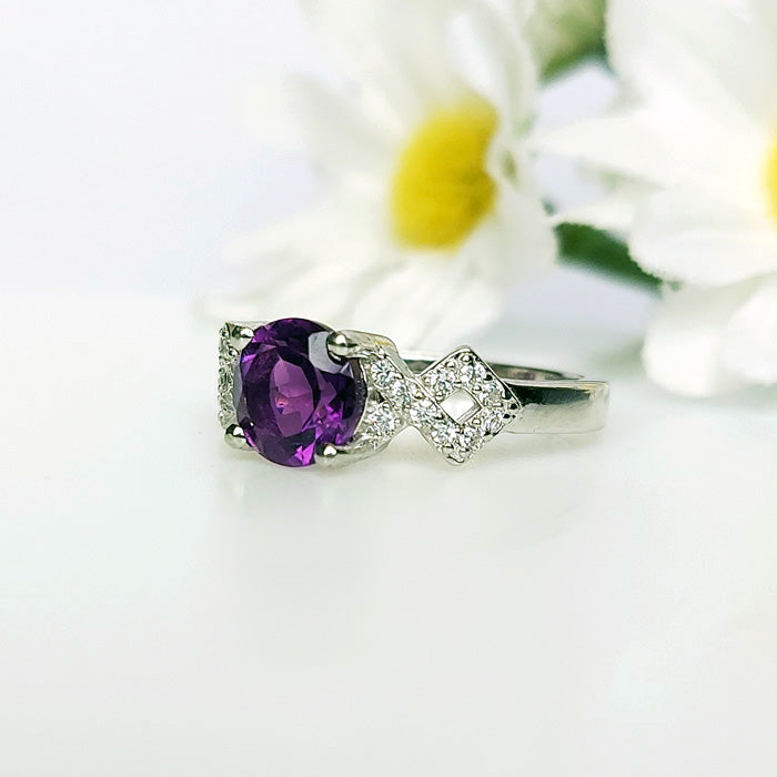 Stellar Star Ring-Amethyst