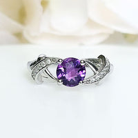 Twist Amethyst Ring
