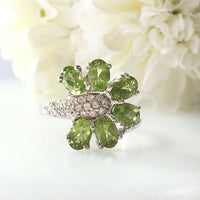Periwinkle Peridot Ring