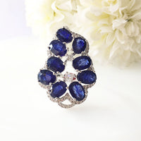 Swank Blue Sapphire Ring