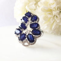 Swank Blue Sapphire Ring